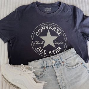 Navy blue converse Tee